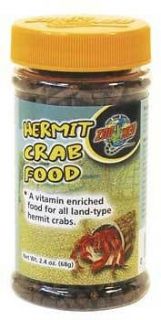 ZOO MED HERMIT CRAB FOOD 2.4 OZ FREE SHIP IN THE USA