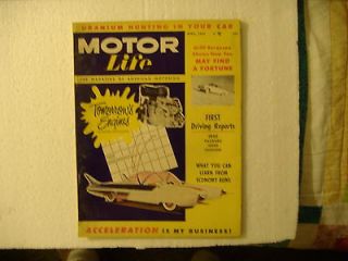 MOTOR LIFE APRIL 1955 FIRST DRIVING REPORTS 1955 LIKE NEW CONDITION