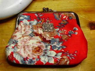 Anna Sui flower red Coin Purses