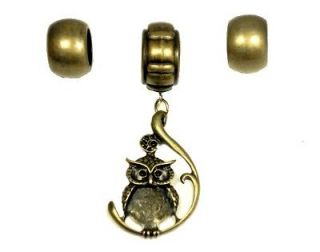 Fashion Jewelry DIY Bronze Scarf Jewelry Alloy Owl Pendant Accessory 