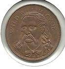 ORIGINAL DETAILED WITH SOME RED WILD BILL HICKOK 1970 HUSKY OIL COIN