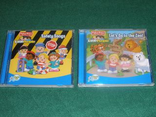 NEW~Lot of 2~Fisher Price Little People Music CD~Lets Go To the Zoo 