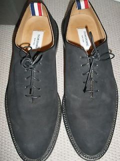 NEW THOM BROWNE MENS BLACK SUEDE BROGUES SHOES SIZE 12.5 $1045