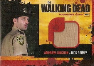   DEAD AUTHENTIC WARDROBE COSTUME CARD M1 Andrew Lincoln / Rick Grimes