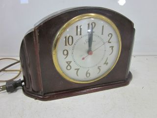 Vintage Sessions Electric Wooden Mantle Clock 11 x7h x2.5deep