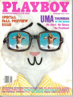 Playboy September 1996 Uma Thurman & Patti McGuire & Jennifer Allen