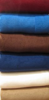 Sofa / Bed Fleece Throw & Blanket 6 Colours & 3 Sizes