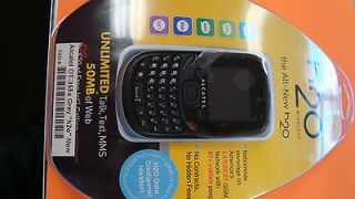 H2O Wireless Alcatel OT 355A in Grey NEW Cell Phone Cheap