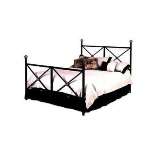 Grace Neoclassic Wrought Iron Bed with Frame