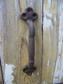 Lg 9 Cast Iron Rust Rusty Gate Pull Door Shed Barn Multiples Avail 