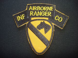 AIRBORNE RANGER INF CO.   1st Cavalry Division   Vietnam War Patch