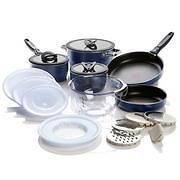 fal Ingenio Cookware Set 20 Piece BLUE Nonstick Removable Handles 