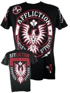 Affliction Georges St Pierre GSP UFC 154 Rush Walkout Black T shirt