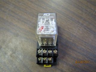 ADVANCE CONTROL 9568D0243 RELAY W/BASE 115907 24V COIL