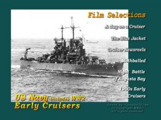 Early Navy Cruisers films WW1 WW2 Maine to Cleveland Class Pacific War 