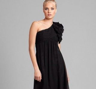 GUESS BY MARCIANO RILEA ONE SHOULDER BLACK DRESS, SIZE XSMALL