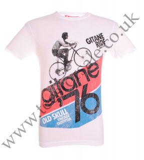 Gitane French Racing Bike Vintage Tshirt White