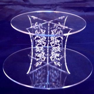 Butterflies Acrylic Pillars Wedding & Party Cake Separators / Stands 