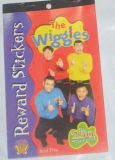 THE WIGGLES Acid Free Stickers 250 booklet of lot