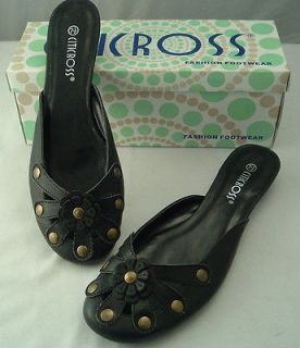 Womans Black Closed Toe Sandal 3/4 Heel by CitiCross Heddy Free 