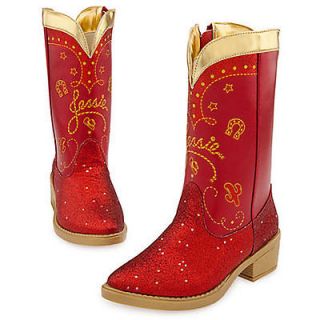 Girl Toy Story Costume Red Jessie Boots 7/8 9/10 11/12
