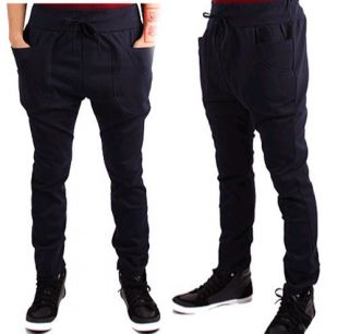 cotton pants sportS mens athletic WORKOUT JOGGING LONG BAGGY SKINNY 