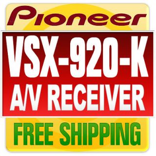 Pioneer VSX 920 K A/V Receiver VSX920K VSX 920K NEW
