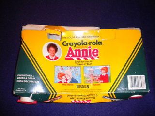 1982 LITTLE ORPHAN ANNIE THE MOVIE CRAYOLA COLOR AND ROLL STORYBOOK
