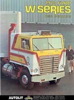 1973 Ford W Series Diesel Linehauler COE Truck Brochure