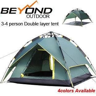   quality Instant tent Automatic camping tent 3 4 person Double layer