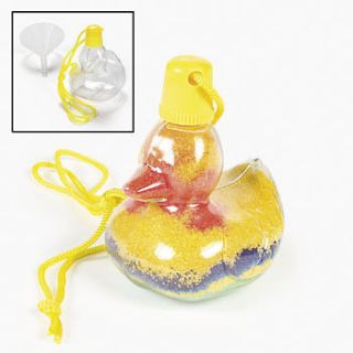 Duck Sand Art Bottle Necklaces 12 pcs (489163)