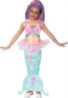 Barbie Mermadia Shella Mermaid Child Costume Size 8 10 Rubies 882344 