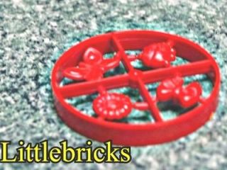 Lego Scala Belville Flower Beetle Bow Butterfly Red on Sprue NEW