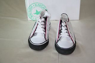 NIB British Knights DEMARCO Girl White and Pink with black squares U 