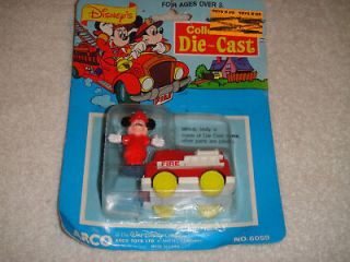 Vintage Arco Toys Disney Mickey Mouse & Fire Truck NEW