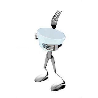 Forked Up Art Stainless Steel White Candy Dish   Fork   by Judson 
