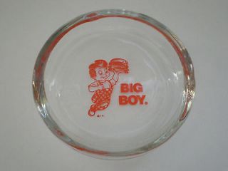 VINTAGE BIG BOY GLASS ASHTRAY