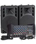 Carvin XP800L PM15 6 CHANNEL PA SYSTEM Mixer & Speakers