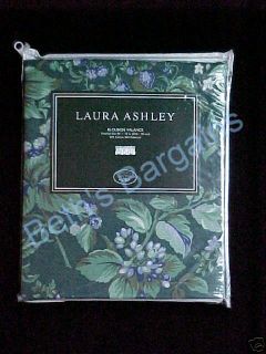 Laura Ashley Brambel Green Blue BRAMBLE Fabric Curtain Valance NIP