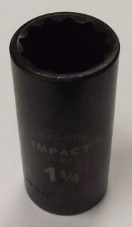Armstrong 20 640 1 1/4 1/2 Drive Deep Impact Socket 12pt. USA