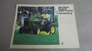 John Deere Sales Brochure Compa​ct Utility Tractors, 650 & 750 plus 