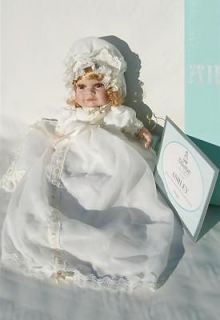 14 Alberon Porcelain Baby Doll Ashley with Christening Gown Bnew 