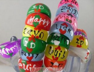   1d Harry Zayn Louis Niall Liam Resin Rings Party Birthday Gift