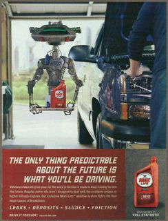 Set of 2 print ads for Valvoline Motor Oil, 2008 magazine 