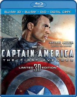 Captain America The First Avenger Blu ray DVD, 2011, Canadian 3D 