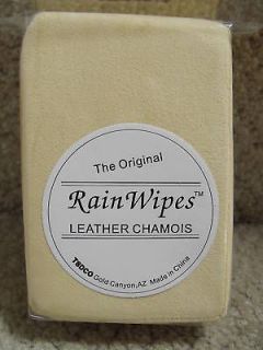 NWT* GENUINE LEATHER CHAMOIS SPONGE FOR AUTO & MIRROR