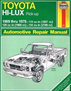 rare 1969 78 TOYOTA HI LUX Pick up   automotive repair manual