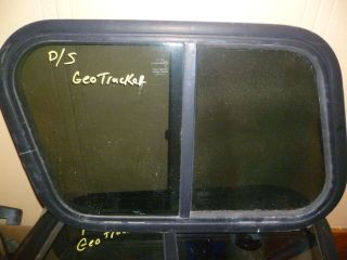1992 GEO TRACKER REMOVABLE HARD TOP DRIVER SIDE WINDOW