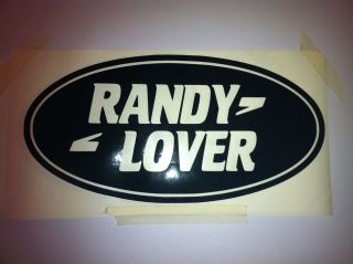Randy Lover Art Vinyl Graphics defender 90 110 130 tdi v8 td5 200 300 