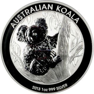 2013 Australia 1 Oz Silver Koala Gem Brilliant Uncirculated $1 